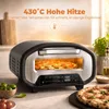 Elektrická pizza trouba HOMCOM, 430 °C, s keramickou Náhled obrázku produktu 4