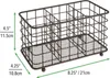 mDesign Besteckkorb Besteckaufbewahrung Organizer Metall 3 Produktbild-Vorschau 2