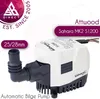 A product image of an automatic bilge pump with marketing overlays. Podgląd zdjęcia produktu