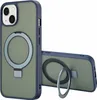Accezz Ring Stand Backcover mit MagSafe iPhone 14 - Blau Produktbild-Vorschau 1
