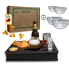 Couchbox mit 4 Glasschalen in Schwarz | Couchbar Snackbox Produktbild-Vorschau 1