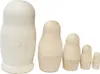 Matroschka unbemalt Babuschka Rohling Holz 5 Figuren 11cm Produktbild-Vorschau 2