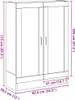 vidaXL Knihovna vzhled černého dubu 82,5x30,5x115 cm Náhled obrázku produktu 8