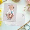 Mr. & Mrs. Panda Postkarte Bankfachmann Herz - Grau Pastell Produktbild-Vorschau 3