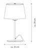 Northpoint LED Design Metall Tischleuchte warmweiß Produktbild-Vorschau 4