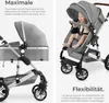 tectake® Kombi-Kinderwagen Mats 2 in 1, klappbar, mit Produktbild-Vorschau 3