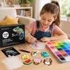 INSCRAFT Bügelperlen Set Bastelbedarf 28000 Mini 48 Farben Produktbild-Vorschau 5
