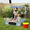AIYAPLAY Sandkasten mit Dach 90 x 108 cm Sandkiste aus Holz Produktbild-Vorschau 8