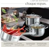 Batterie de casseroles BOLOGNE II 9 pièces compatible Voir les images du produit 4