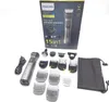 A Philips Multigroom Series 7000 trimmer and its accessories are displayed on a white background, with the product packaging visible. Produktbild-Vorschau