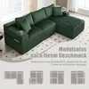 Modulares Sofa Set mit Chaiselongue & 2-Sitzer, weicher Produktbild-Vorschau 5