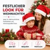 2er Samt Weihnachtsmütze Nikolausmütze rot - Weihnachten Produktbild-Vorschau 2