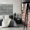 Pannello imbottito MOLLIS, grigio, quadrato, decorativo, Anteprima dell’immagine prodotto 3