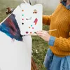 relaxdays Čtvercová plastová míchací paleta Náhled obrázku produktu 3