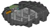 Regenwasser Flachtank 2500 Liter AQUA-FLAT für den Garten Produktbild-Vorschau 1