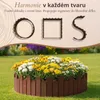 Floranica Obruba na hrob vlnitá dřevěná 100 x 30 cm, Hnědá Náhled obrázku produktu 4