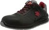 A black safety shoe with red accents and a red lion logo on the side. Produktbild-Vorschau