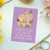 Mr. & Mrs. Panda Postkarte 5. Hochzeitstag Holzhochzeit - Produktbild-Vorschau 2