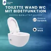 VBChome Hänge-WC mit Bidetfunktion Spülrandloses Weiß Produktbild-Vorschau 4