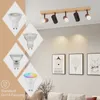 ZMH stropní reflektor dřevěné stropní světlo 5 plamenů Náhled obrázku produktu 7