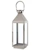 BELIANI Laterne Silber 18 x 55 cm Edelstahl Dekorativ Produktbild-Vorschau 1