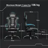 Yaheetech Gaming Stuhl mit Massagefunktion Bürostuhl Produktbild-Vorschau 2