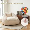Pouf géant pour adulte, rembourrage en mousse déchiquetée, Voir les images du produit 5