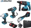 Drillpro 4-teiliges Akku-Werkzeugset bürstenlos, ink Produktbild-Vorschau 1