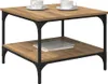 vidaXL Couchtisch Artisan-Eiche 55 x 55 x 40 cm Produktbild-Vorschau 3