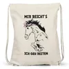 Mir Reichts Ich Geh Reiten Turnbeutel Gymsack Pferd Hengst Produktbild-Vorschau 3