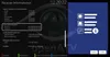 A screenshot of a receiver information menu on a dark background with a blue overlay on the right side. Náhled obrázku produktu