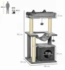 PawHut Kratzbaum 90 cm mit Hängematte für Katzen unter 4 kg Produktbild-Vorschau 7
