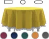 Gartentischdecke mit Fransen Tischdecke rund oval eckig Produktbild-Vorschau 1