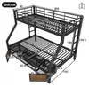 Flieks Etagenbett 90x200cm/140x200cm mit Schuhschrank, Produktbild-Vorschau 7