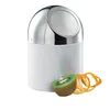 Zeller Poubelle de table, inox/métal chromé, blanc Ø12x18 Voir les images du produit 5