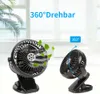 2 STK Mini Ventilator USB Tischventilator 360° einstellbar Produktbild-Vorschau 4
