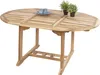 Gartentisch Borneo, Teakholz massiv, runder/ovaler Produktbild-Vorschau 1