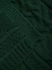 HOMLA FLAVE-Decke, weich, grün, mit Pullover-Strickmuster, Produktbild-Vorschau 2
