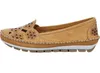 Gemini Damen Slipper Ballerina Leder Cutouts Blumenmuster Produktbild-Vorschau 2