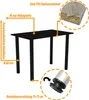 65x65 | Esszimmertisch - Esstisch - Tisch mit SCHWARZEN Produktbild-Vorschau 5