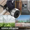 A collage of four images showing different applications of rebar tie wire, including construction, fencing, and greenhouses, with a spool of wire in the center. Náhled obrázku produktu