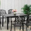 Outsunny Gartentisch für 6 Personen Esstisch Aluminiumtisch Produktbild-Vorschau 2