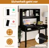 COSTWAY Schreibtischregal, Tischregal mit 4 Fächern, Produktbild-Vorschau 5