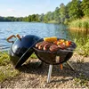 Vilde | Kotlový gril na drevené uhlie s vekom - 31x31x41 cm Náhľad obrázku produktu 6