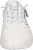 A white sneaker shown from the front. Produktbild-Vorschau