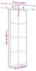 vidaXL Schiebetür mit Beschlag Schwarz 76x205 cm Hartglas Produktbild-Vorschau 8