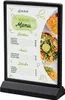 Showdown Displays LED T Aufsteller - A5 Hochformat Schwarz Produktbild-Vorschau 1