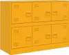 vidaXL Sideboard Senfgelb 99x39x73 cm Stahl Produktbild-Vorschau 2