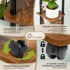 TTL HOME Pflanzenregal TOWER mit Rollen 5 Etagen 112cm Holz Produktbild-Vorschau 3