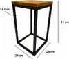 HMP Blumenständer Blumenladen modern Metall echte Eiche Produktbild-Vorschau 3